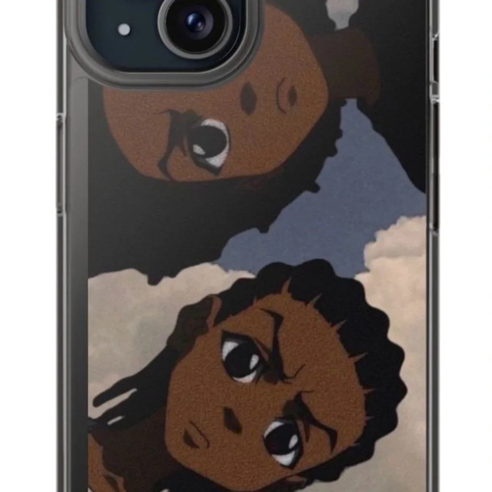 Anime Character Phone Case - Black